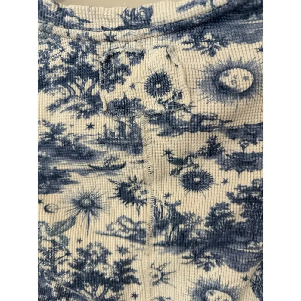 Free People  Toileidays Long Sleeve Thermal Top Sun Moon Whimsigoth Size Small - Picture 8 of 11